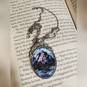 Mountain Art Pendant Necklace (Grouse Mountain)